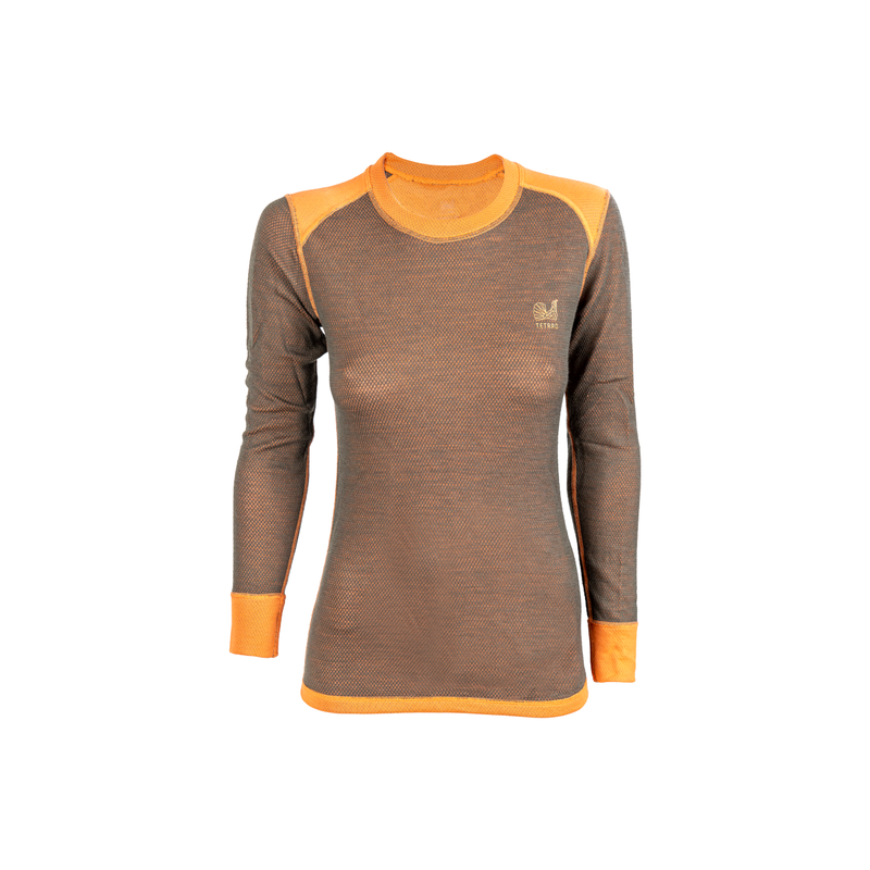 Lenjerie termică damă de vânătoare TETRAO Achillea LADY - Tricou cu mâneci lungi și lână Merino