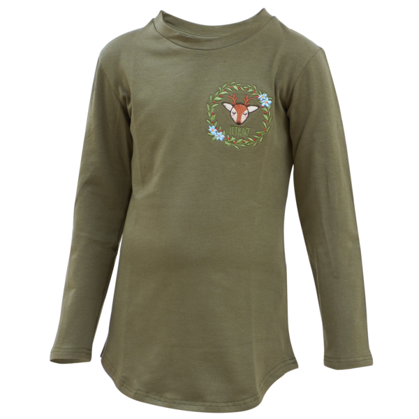 Tricou brodat cu mânecă lungă TETRAO