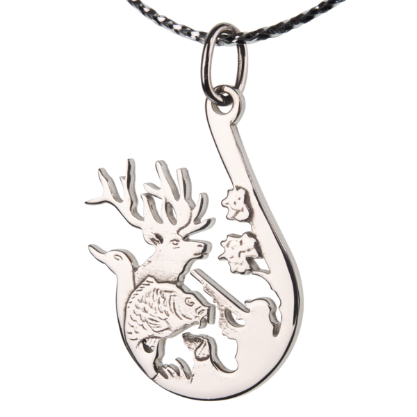 Pandantiv din argint TETRAO - Fishing & Hunting
