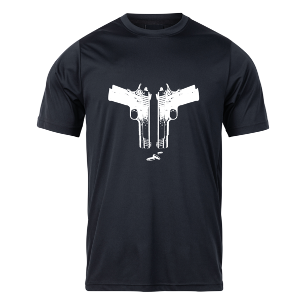 Tricou de vânătoare pentru bărbați TETRAO arme - negru