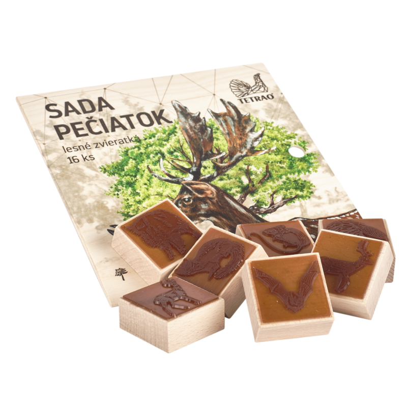 Pečiatky TETRAO lesné zvieratká 16ks 2 Pečiatky TETRAO lesné zvieratká 16ks 2