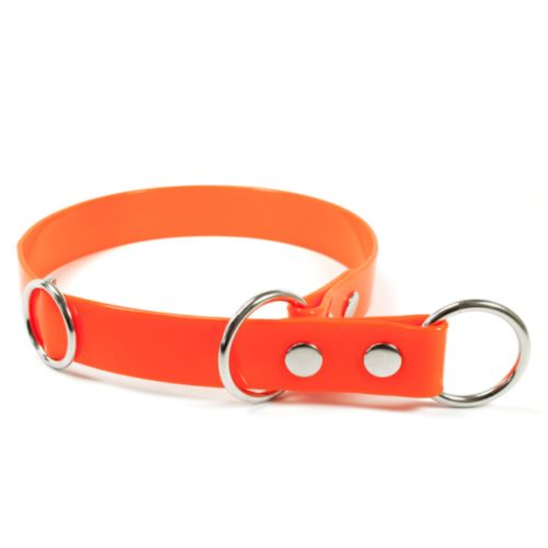 Stahovací obojek TETRAO Biothane oranžový 45 cm