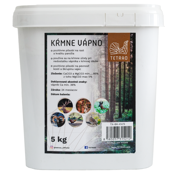Kŕmne vápno TETRAO 5 kg