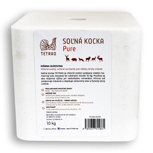 Soľná kocka TETRAO Pure 10 kg 