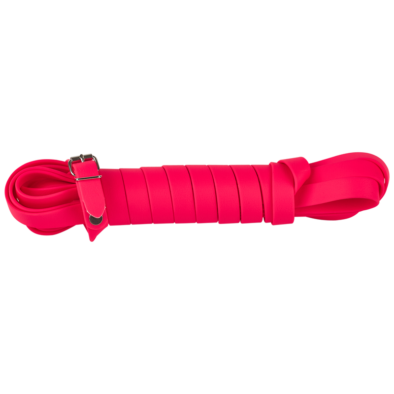 Lesă de teren TETRAO Biothane – roz plată 6 m