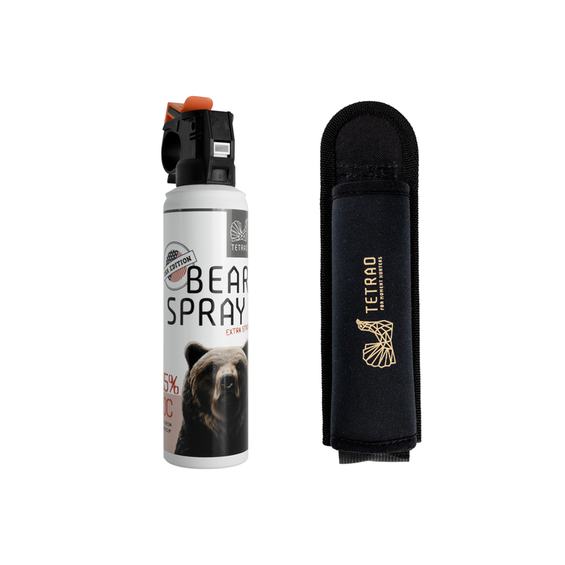 Balíček DUO TETRAO - Bear spray 150 ml + pouzdro (150 ml, 200 ml)