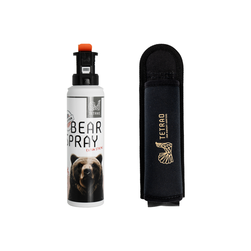 Csomag DUO TETRAO - Bear spray 200 ml + tok (200 ml, 300 ml)