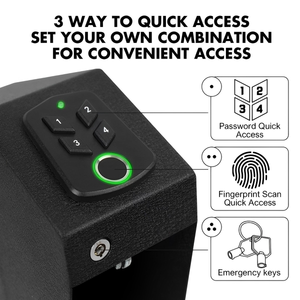 Trezor na otisk TETRAO pro krátké zbraně 6 Trezor na otisk TETRAO pro krátké zbraně 6