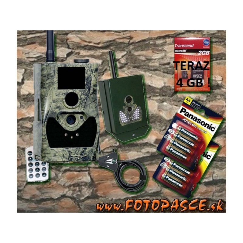 Komplet fotopasce SG-880 MMS/GPRS-8M Black 940nM  s bezp.box