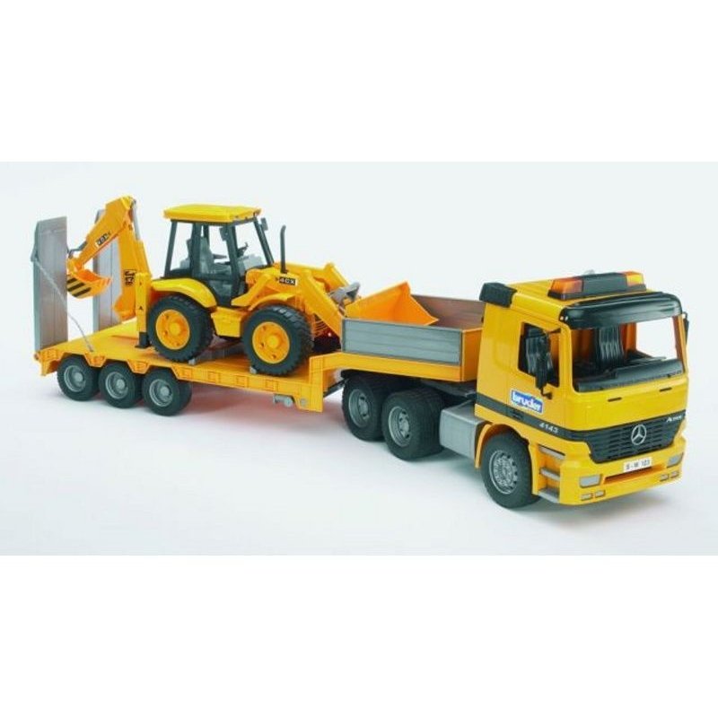 MB Actros s bagrom a buldozérom JCB 4 CX MB Actros s bagrom a buldozérom JCB 4 CX
