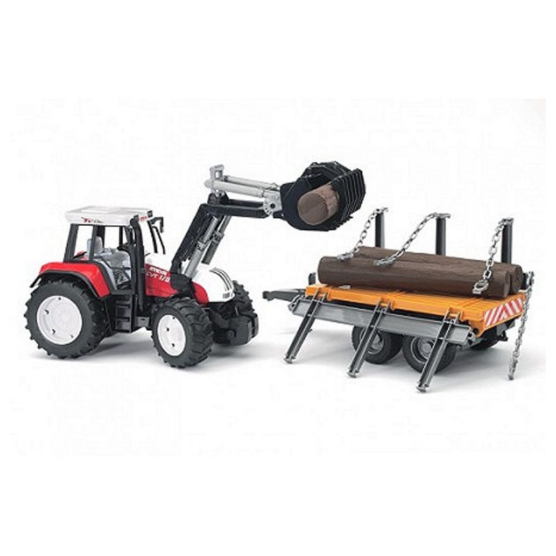 Maketa Traktor Steyr CVT 170 s preprav. dreva Maketa Traktor Steyr CVT 170 s preprav. dreva