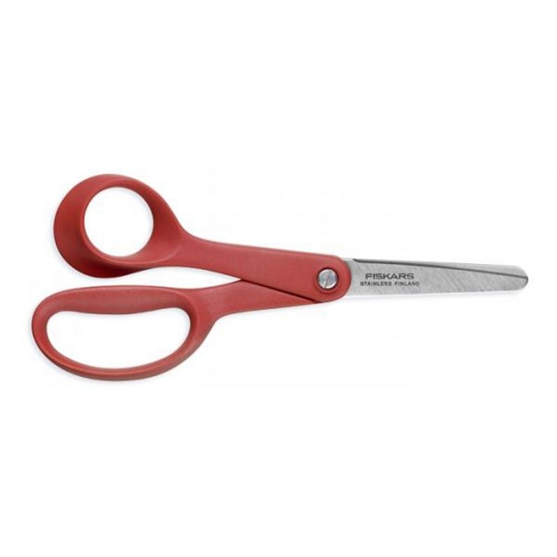 FISKARS Nožnice detské pre lavákov červené