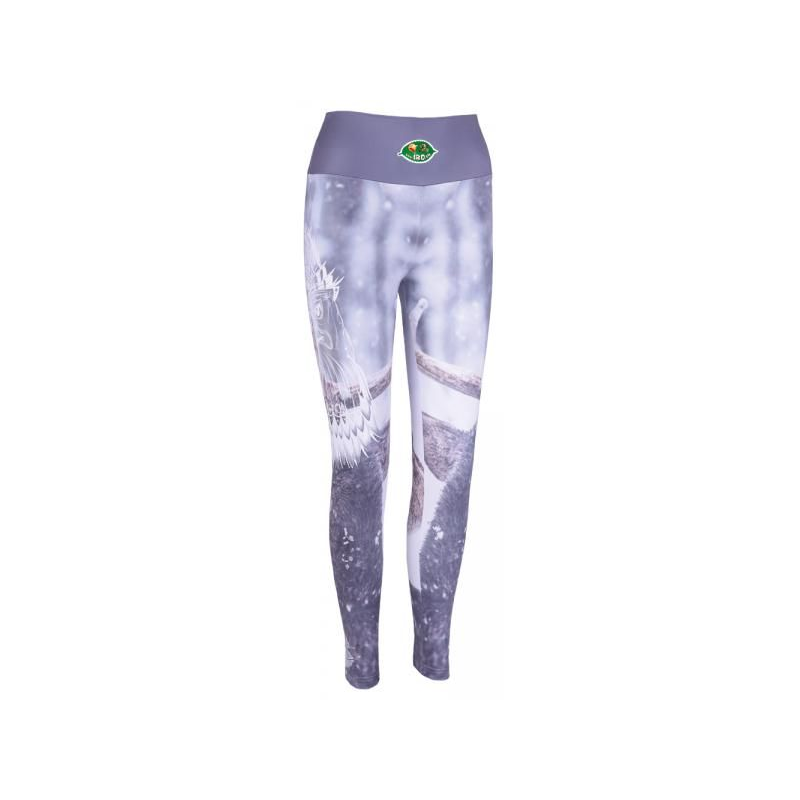 Damskie legginsy myśliwskie TETRAO z motywem jeleń na śniegu 