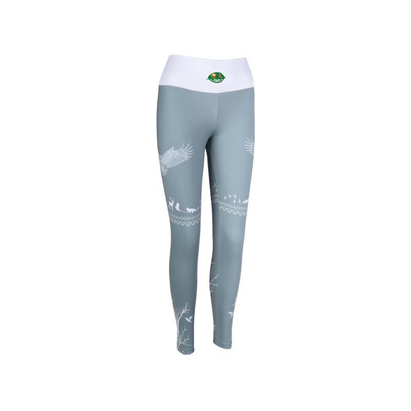 Damskie legginsy myśliwskie TETRAO z motywem orzeł - zielone