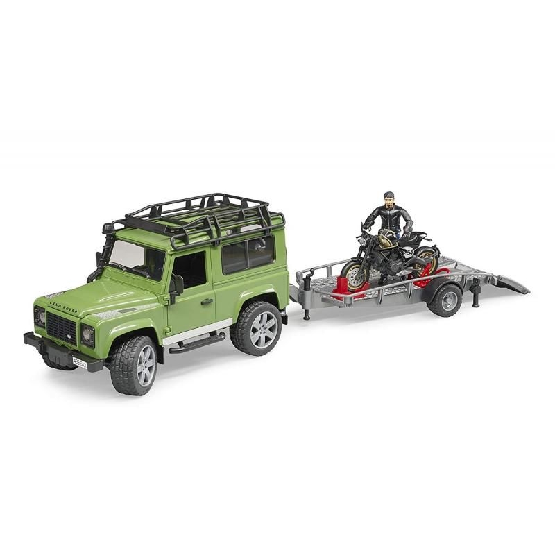 Land Rover s prívesom, Ducati, figúrka BRUDER 3 Land Rover s prívesom, Ducati, figúrka BRUDER 3