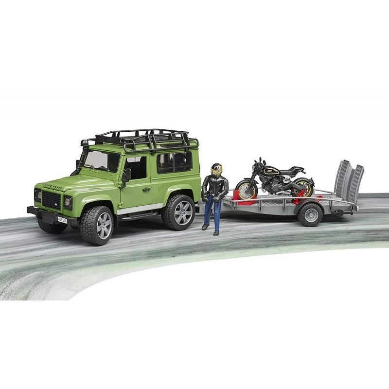 Land Rover s prívesom, Ducati, figúrka BRUDER 7 Land Rover s prívesom, Ducati, figúrka BRUDER 7