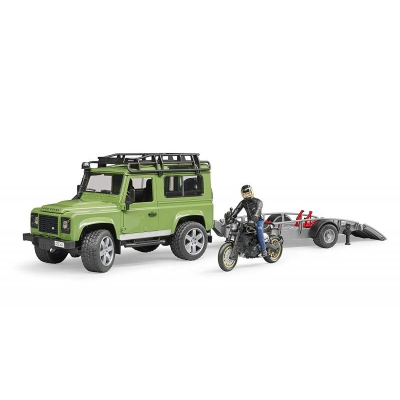 Land Rover s prívesom, Ducati, figúrka BRUDER 5 Land Rover s prívesom, Ducati, figúrka BRUDER 5