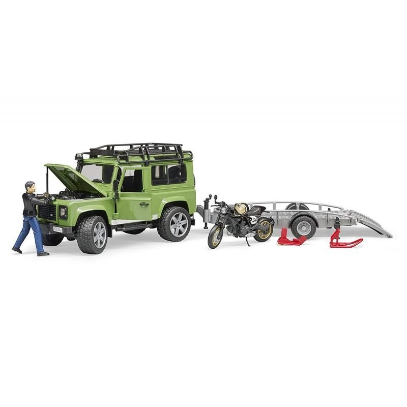Land Rover s prívesom, Ducati, figúrka BRUDER 6 Land Rover s prívesom, Ducati, figúrka BRUDER 6