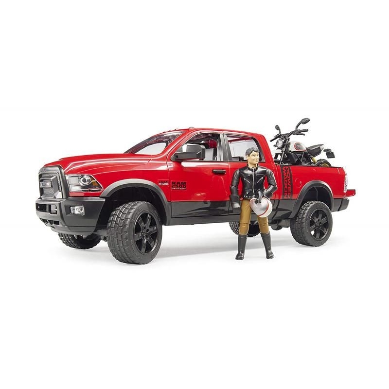 Terénne auto RAM 2500 Power Wagon s Ducati Scrambler BRUDER 1 Terénne auto RAM 2500 Power Wagon s Ducati Scrambler BRUDER 1