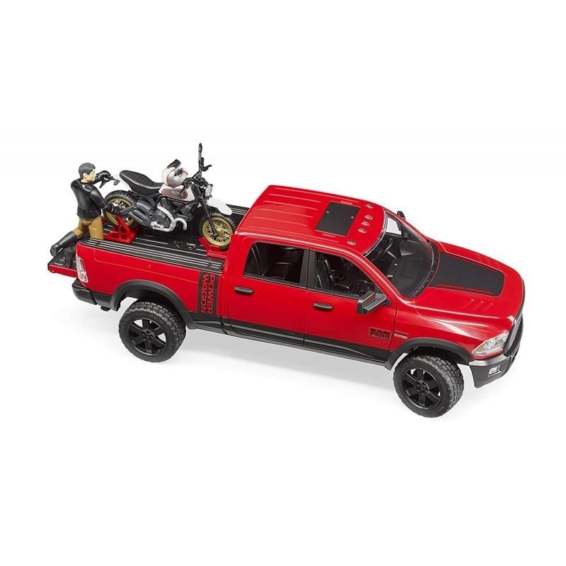 Terénne auto RAM 2500 Power Wagon s Ducati Scrambler BRUDER 3 Terénne auto RAM 2500 Power Wagon s Ducati Scrambler BRUDER 3