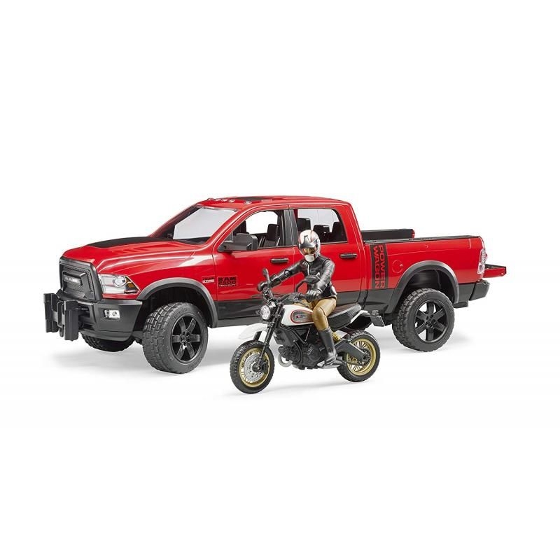 Terénne auto RAM 2500 Power Wagon s Ducati Scrambler BRUDER 5 Terénne auto RAM 2500 Power Wagon s Ducati Scrambler BRUDER 5